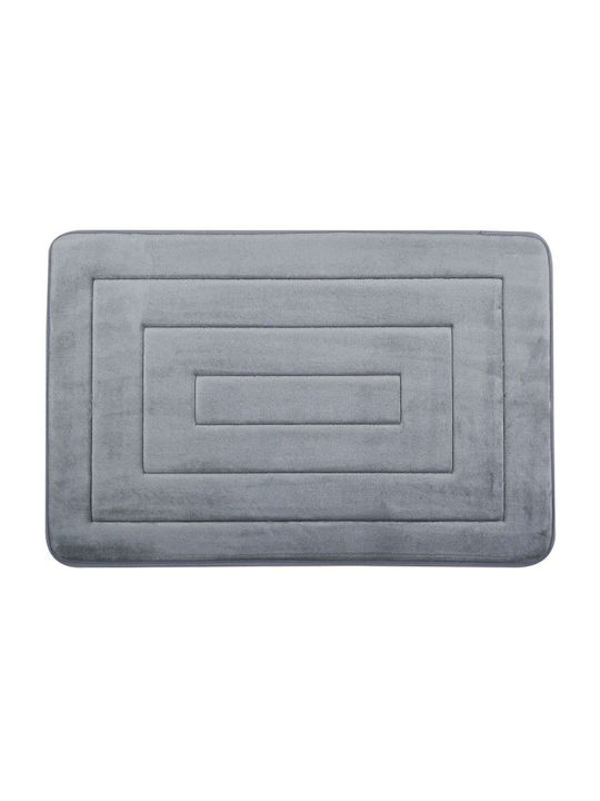 Ankor Πατάκι Μπάνιου Memory Foam 827404 Γκρι 80x50εκ.